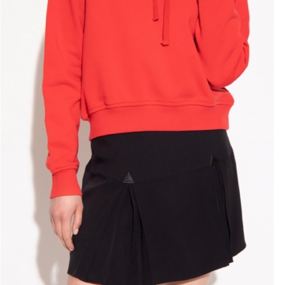 Diesel red embroidered patch pullover hoodie size medium - Picture 2 of 7